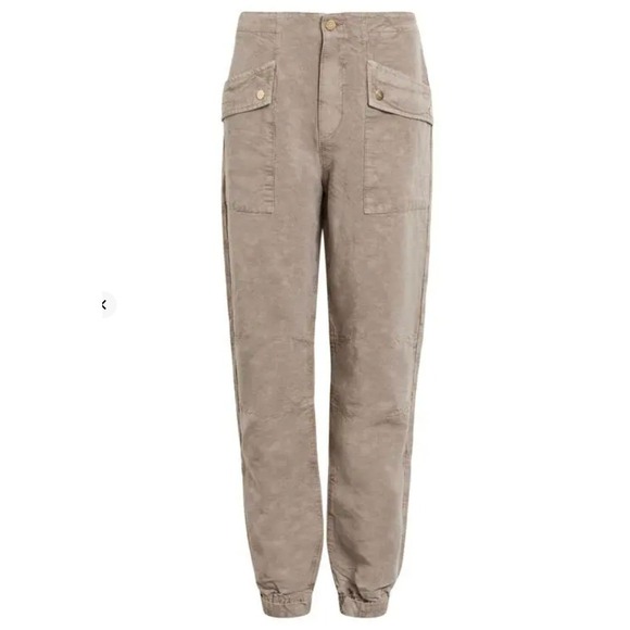 AllSaints Val Cargo Pants Tencel Linen Blend Size 8 NWOT - Picture 5 of 10